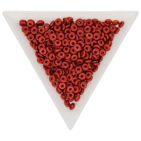 O Beads® 1 x 4 mm - Lava Red - PerlineBeads SA