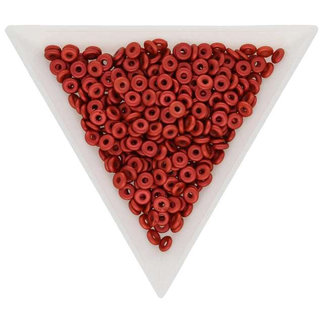 O Beads® 1 x 4 mm - Lava Red - PerlineBeads SA