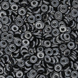 O Beads® 1x4 mm - Jet Hematite - PerlineBeads SA