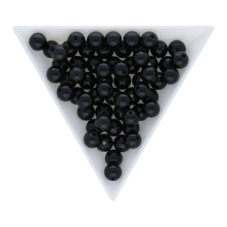 Obsidian Perlen rund 6 mm - PerlineBeads SA