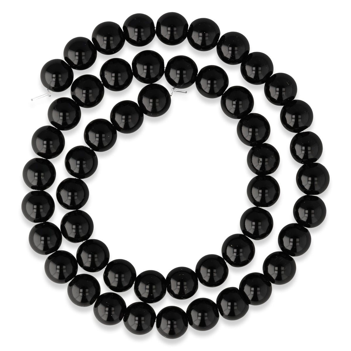 Obsidian Perlen · rund · 8 mm - PerlineBeads SA