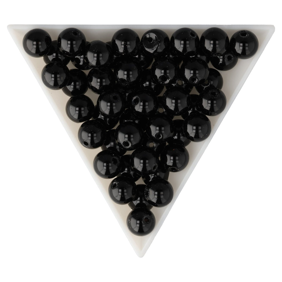 Obsidian Perlen · rund · 8 mm - PerlineBeads SA