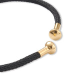 Offenes Armband aus geflochtenem Draht mit Schraubverschluss - PerlineBeads SA