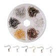 Ohrhaken aus Messing, 6 Farben, 17 mm – 6er-Box - PerlineBeads SA