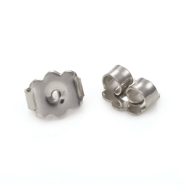 Ohrringverschluss für Ohrstecker, Edelstahl - PerlineBeads