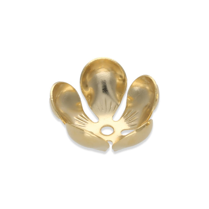 Perlenkappen Blumenform – 13 mm - Gold - PerlineBeads