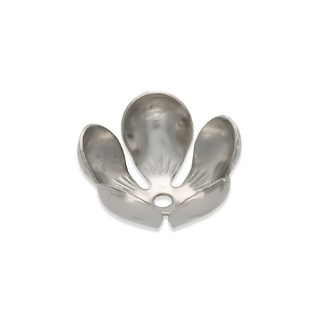 Perlenkappen Blumenform – 13 mm - Stahl - PerlineBeads