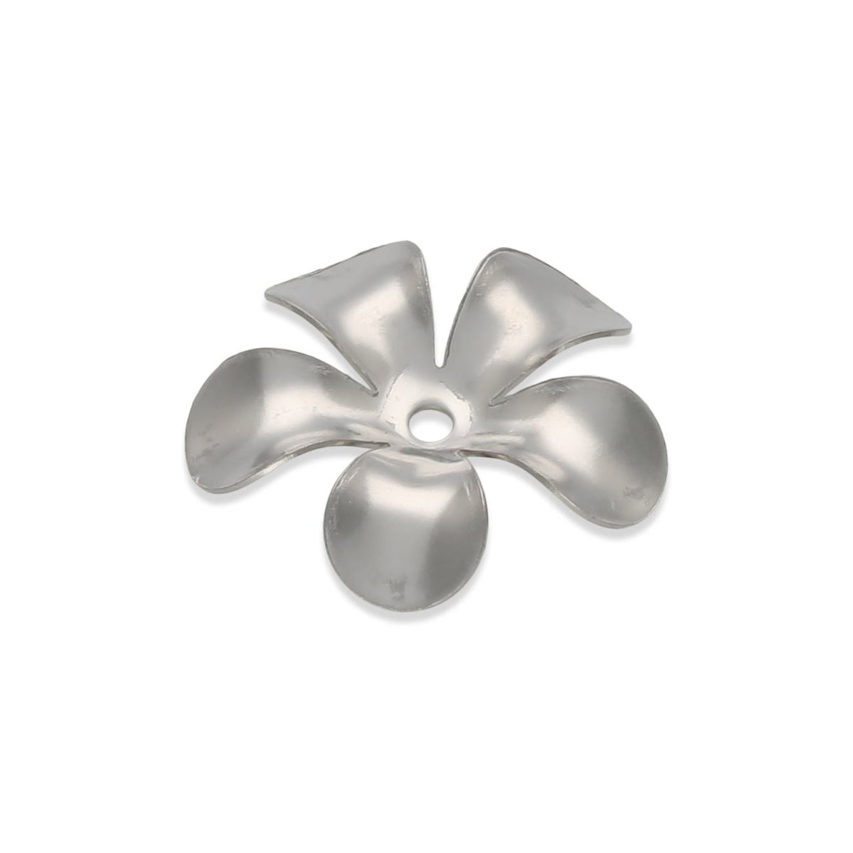 Perlenkappen Blumenform – 15 mm - Stahl - PerlineBeads