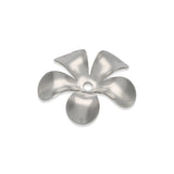 Perlenkappen Blumenform – 15 mm - Stahl - PerlineBeads