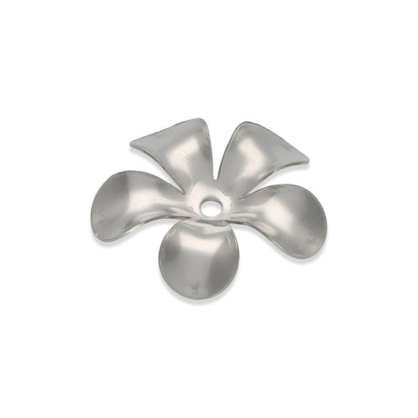 Perlenkappen Blumenform – 15 mm - Stahl - PerlineBeads