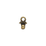 Pilos-8/0 Bead Ending - Antique Brass Plate - PerlineBeads