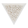 Pinch Bead 5x3 mm - Chalk White Luster - PerlineBeads SA