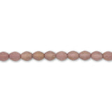 Pinch Bead 5x3 mm - Chalk White Red Luster - PerlineBeads SA
