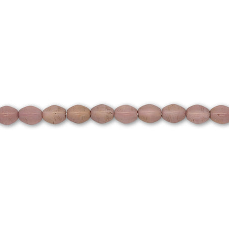 Pinch Bead 5x3 mm - Chalk White Red Luster - PerlineBeads SA