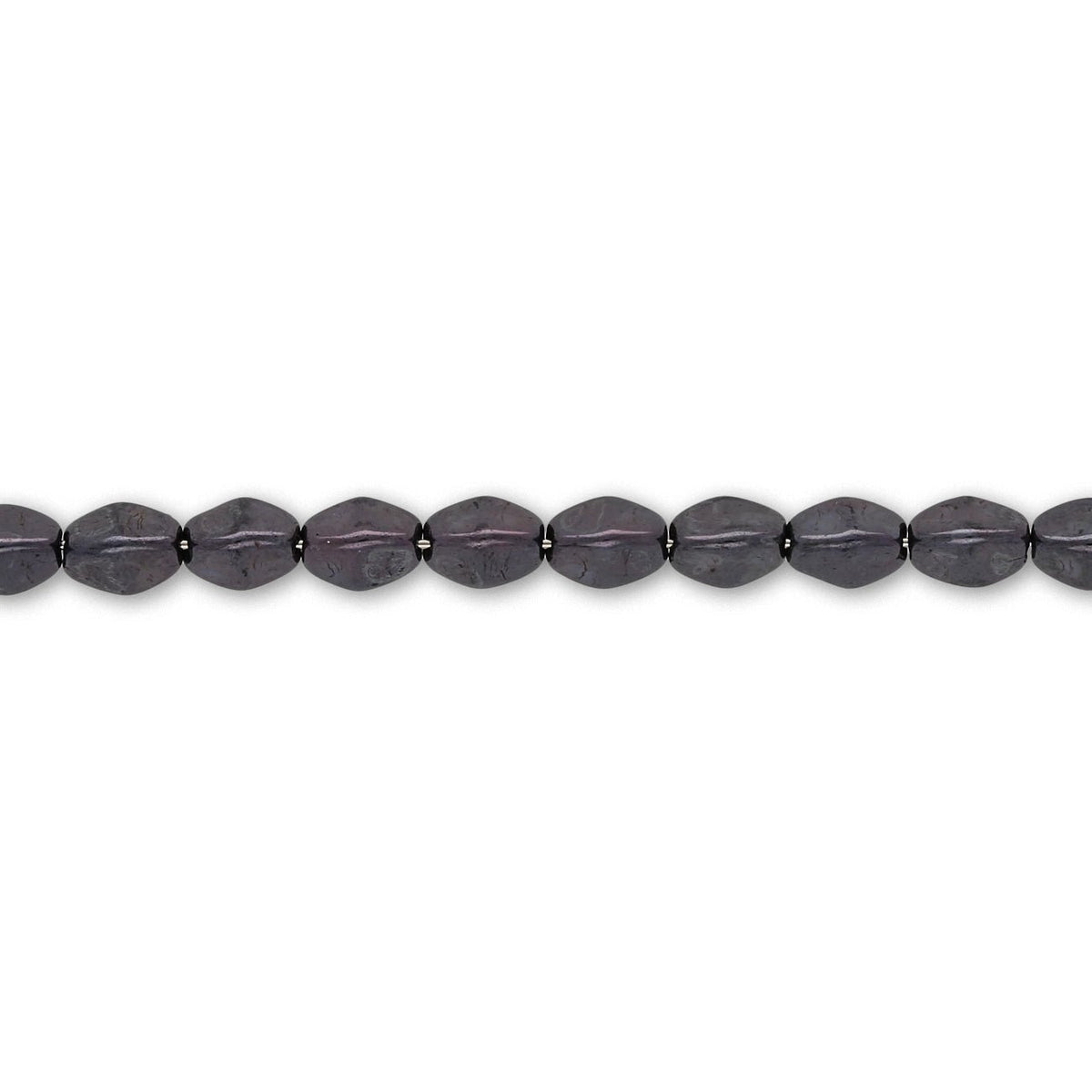 Pinch Bead 5x3 mm - Jet Blue Luster - PerlineBeads SA