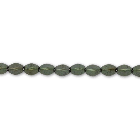 Pinch Bead 5x3 mm - Jet Red Luster - PerlineBeads SA