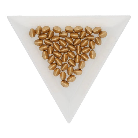 Pinch Bead 5x3 mm - Matte Metallic Flax - PerlineBeads SA