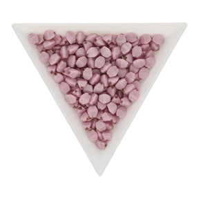 Pinch Bead 5x3 mm - White Opal Luster Lila - PerlineBeads SA