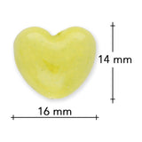 Porzellanperlen "Herz" - bunte Mischung (5 Stk.) - PerlineBeads