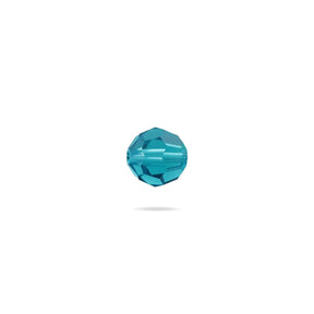 PRESTIGE 5000 Kristall, Classic runde Perle, 4 mm - Blue Zircon (6 Stk.) - PerlineBeads SA
