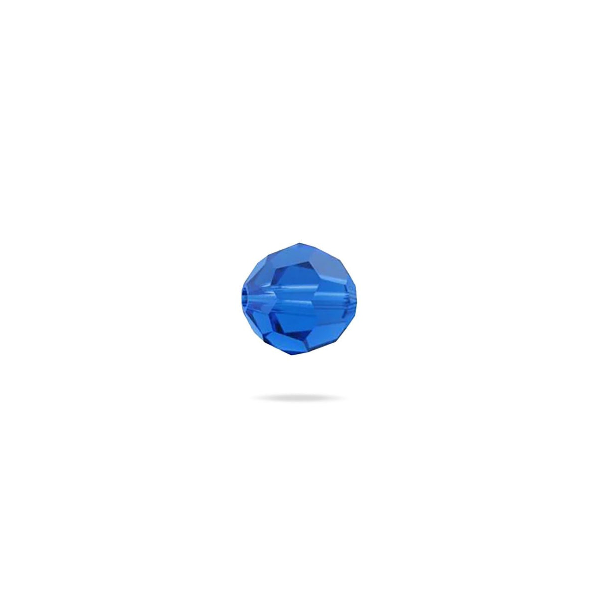 PRESTIGE 5000 Kristall, Classic runde Perle, 4 mm - Capri Blue (6 Stk.) - PerlineBeads SA