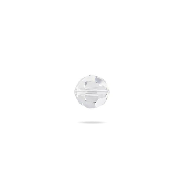 PRESTIGE 5000 Kristall, Classic runde Perle, 4 mm - Crystal (6 Stk.) - PerlineBeads SA