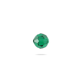 PRESTIGE 5000 Kristall, Classic runde Perle, 4 mm - Emerald (6 Stk.) - PerlineBeads SA