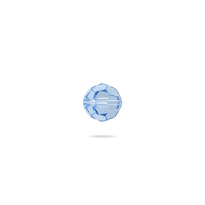 PRESTIGE 5000 Kristall, Classic runde Perle, 4 mm - Light Sapphire (6 Stk.) - PerlineBeads SA