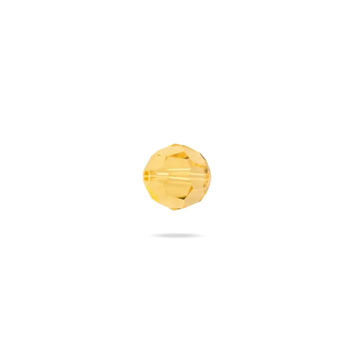 PRESTIGE 5000 Kristall, Classic runde Perle, 4 mm - Light Topaz (6 Stk.) - PerlineBeads SA