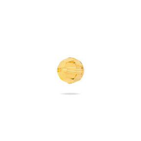 PRESTIGE 5000 Kristall, Classic runde Perle, 4 mm - Light Topaz (6 Stk.) - PerlineBeads SA