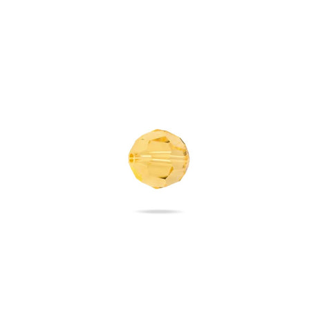 PRESTIGE 5000 Kristall, Classic runde Perle, 4 mm - Light Topaz (6 Stk.) - PerlineBeads SA