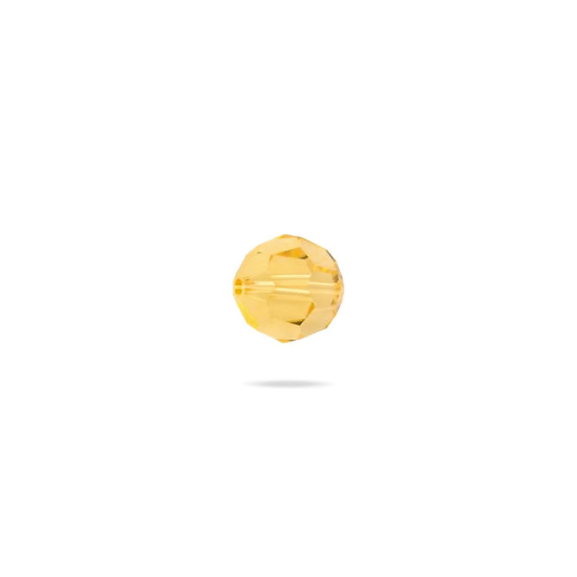 PRESTIGE 5000 Kristall, Classic runde Perle, 4 mm - Light Topaz (6 Stk.) - PerlineBeads SA