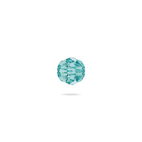 PRESTIGE 5000 Kristall, Classic runde Perle, 4 mm - Light Turquoise (6 Stk.) - PerlineBeads SA