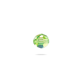 PRESTIGE 5000 Kristall, Classic runde Perle, 4 mm - Peridot Shimmer (6 Stk.) - PerlineBeads SA