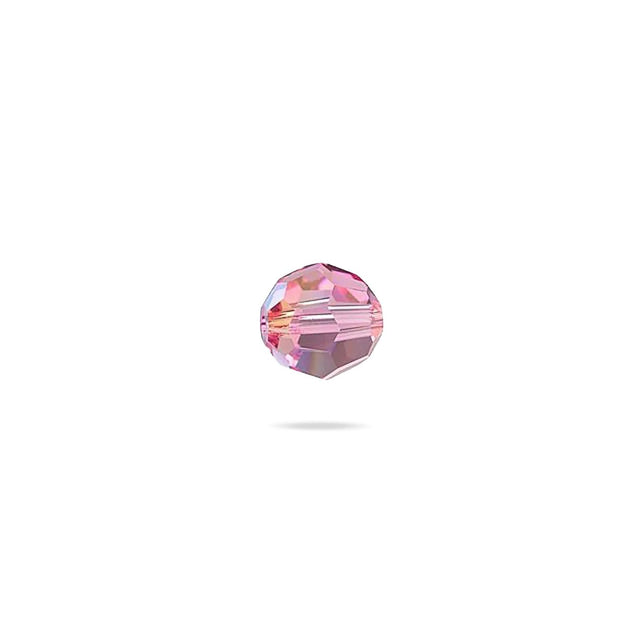 PRESTIGE 5000 Kristall, Classic runde Perle, 4 mm - Rose Shimmer (6 Stk.) - PerlineBeads SA