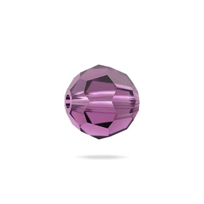 PRESTIGE 5000 Kristall, Classic runde Perle, 8 mm - Amethyst (2 Stk.) - PerlineBeads SA