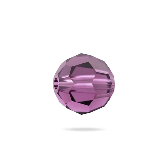 PRESTIGE 5000 Kristall, Classic runde Perle, 8 mm - Amethyst (2 Stk.) - PerlineBeads SA