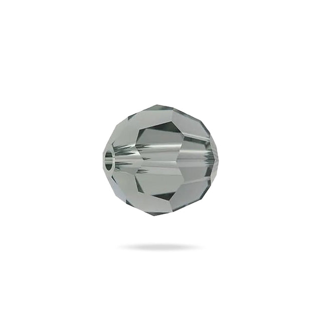 PRESTIGE 5000 Kristall, Classic runde Perle, 8 mm - Black Diamond (2 Stk.) - PerlineBeads SA