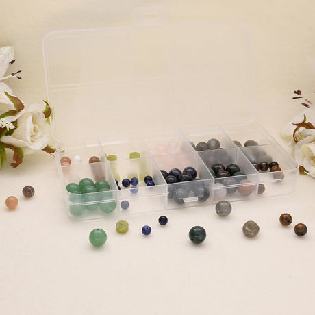 Probierset „Edelstein‑Vielfalt“ – 100 Naturstein‑Perlen für deine DIY‑Schmuckideen - PerlineBeads SA