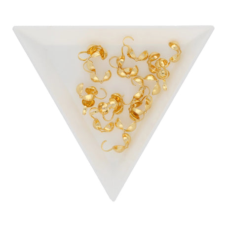 Quetschkalotten 5 mm (20 Stk.) - Goldfarbe - PerlineBeads SA