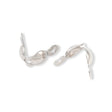 Quetschkalotten 6.6 x 3.5 mm (20 Stk.) - Farbe Silber - PerlineBeads SA