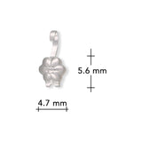 Quetschkalotten Blumenmotiv (20 Stk.) - Silberfarbe - PerlineBeads SA