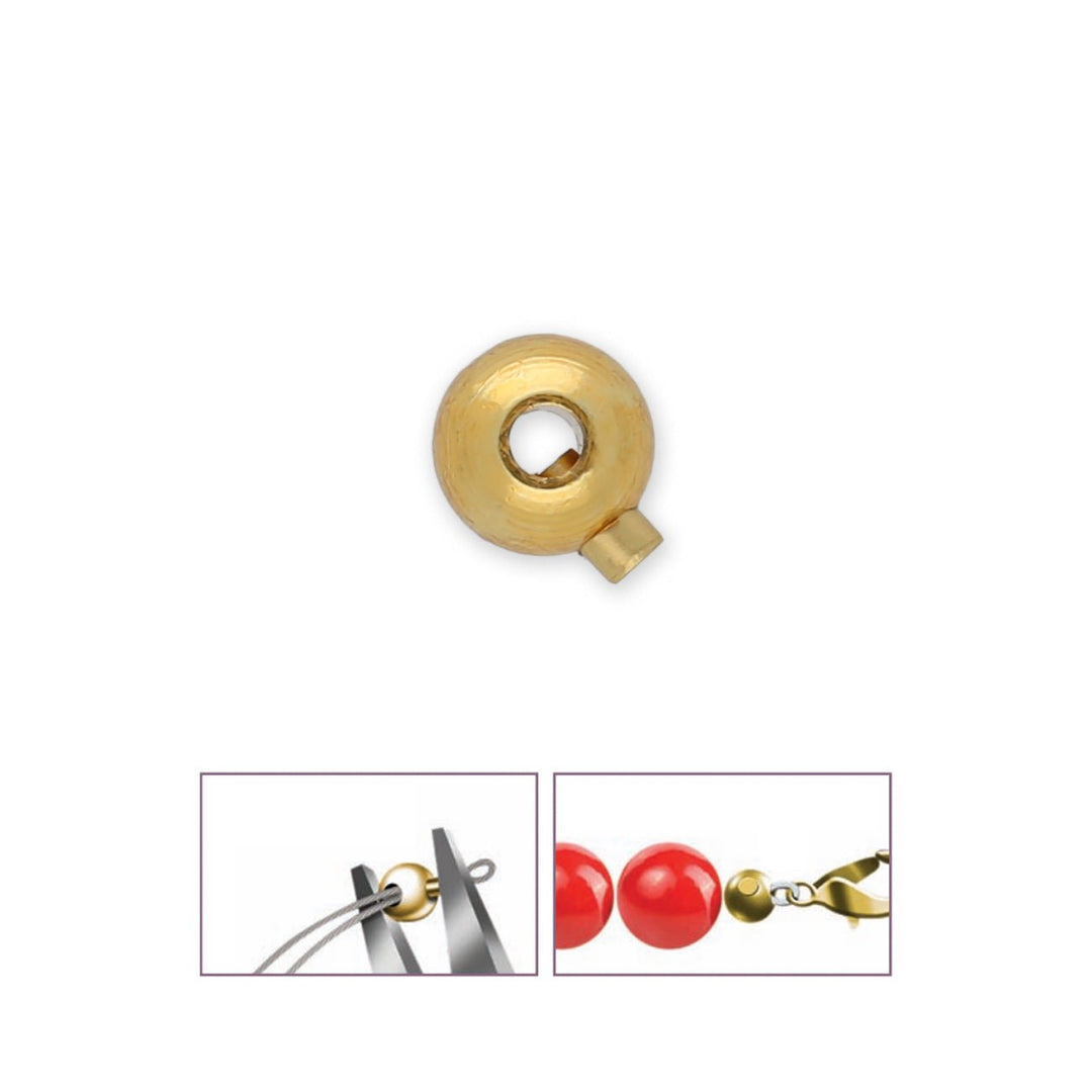 Quetschverbinder - Bead Buddy Magische CrimpLoks™ - Farbe Gold - PerlineBeads