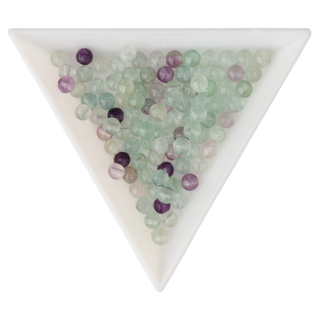 Regenbogenfluorit Perlen · rund · 4 mm - PerlineBeads SA