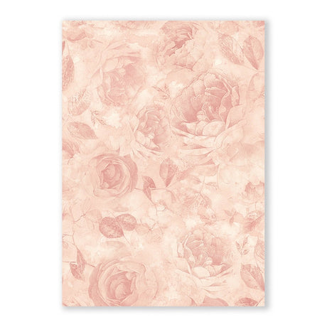 Reispapier "Shabby Rose" Backgrounds - A6 - 8 Motive - PerlineBeads SA