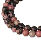 Rhodonit Perlen mit Matrix · rund · 6 mm - PerlineBeads SA
