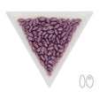 Rizo Glasperlen - 2,5 x 6 mm - Chalk White Lila Vega Luster - PerlineBeads SA