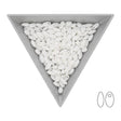 Rizo Glasperlen - 2,5 x 6 mm - Chalk White Luster - PerlineBeads SA