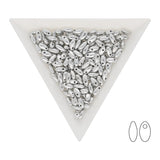 Rizo Glasperlen - 2,5 x 6 mm - Crystal Labrador Full - PerlineBeads SA