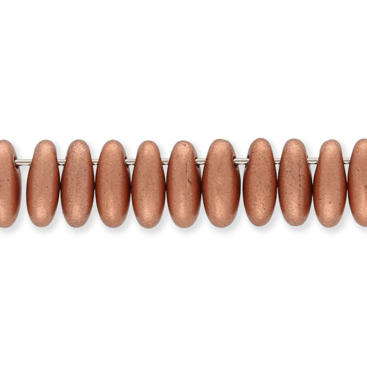 Rizo Glasperlen - 2,5 x 6 mm - Crystal Vintage Copper - PerlineBeads SA